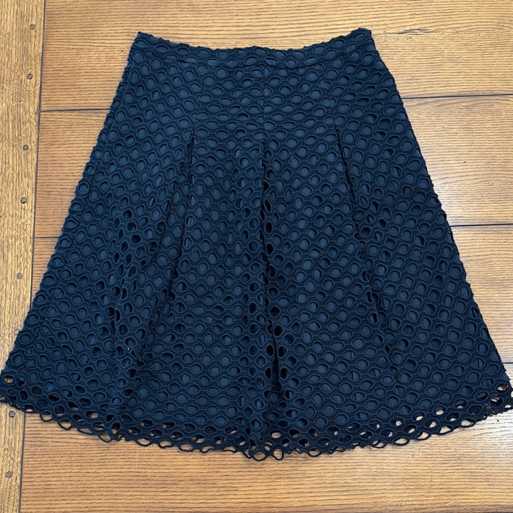 J. McLaughlin Black A-Line Skirt